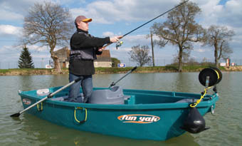 enrouleur de poids de p&ecirc;che sur barque fun yak 350